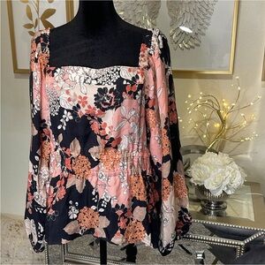 Spartina 449 Floral Nina blouse Linden Romantic